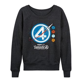 Women's Marvel The Fantastic Four First Steps Rocket French Terry Long Sleeve Tee