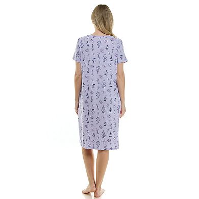 Petite Croft & Barrow® Whisperluxe Sleepshirt with Short Sleeves