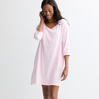 Women's Croft & Barrow® Cozy Luxe V-Neck Pajama Sleepshirt