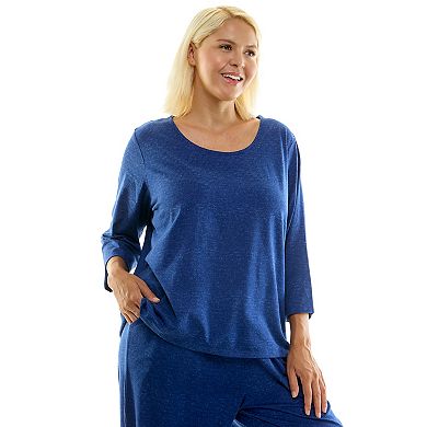 Plus Size Croft & Barrow® Cozy Luxe Pajama Top