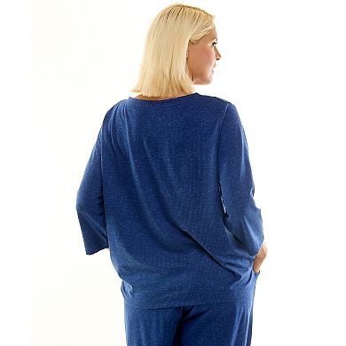 Plus Size Croft & Barrow® Cozy Luxe Pajama Top