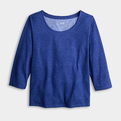 Women's Croft & Barrow® Cozy Luxe Pajama Top