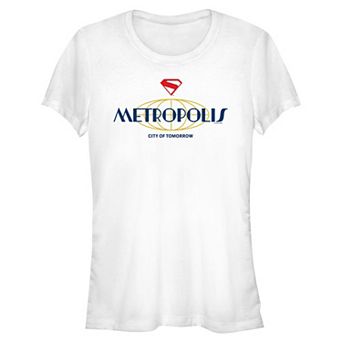 Juniors' DC Comics Superman Metropolis City of Tomorrow Fitted Graphic Tee