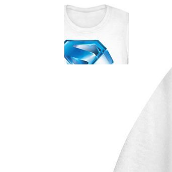 Juniors' DC Comics Superman Shield Fortress of Solitude Fitted Graphic Tee