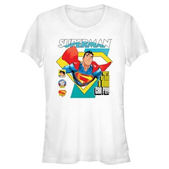 Juniors' DC Comics Superman You'll Believe A Man Can Fly Fitted Graphic Tee