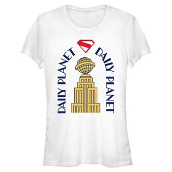 Juniors' DC Comics Superman Daily Planet Fitted Graphic Tee