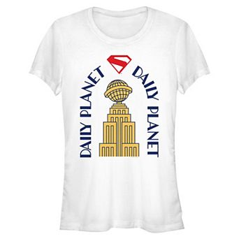 Juniors' DC Comics Superman Daily Planet Fitted Graphic Tee