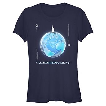 Juniors' DC Comics Superman World Take Off Fitted Graphic Tee