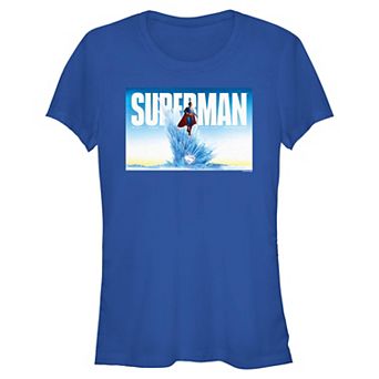Juniors' DC Comics Superman Fortress Of Solitude Fitted Graphic Tee