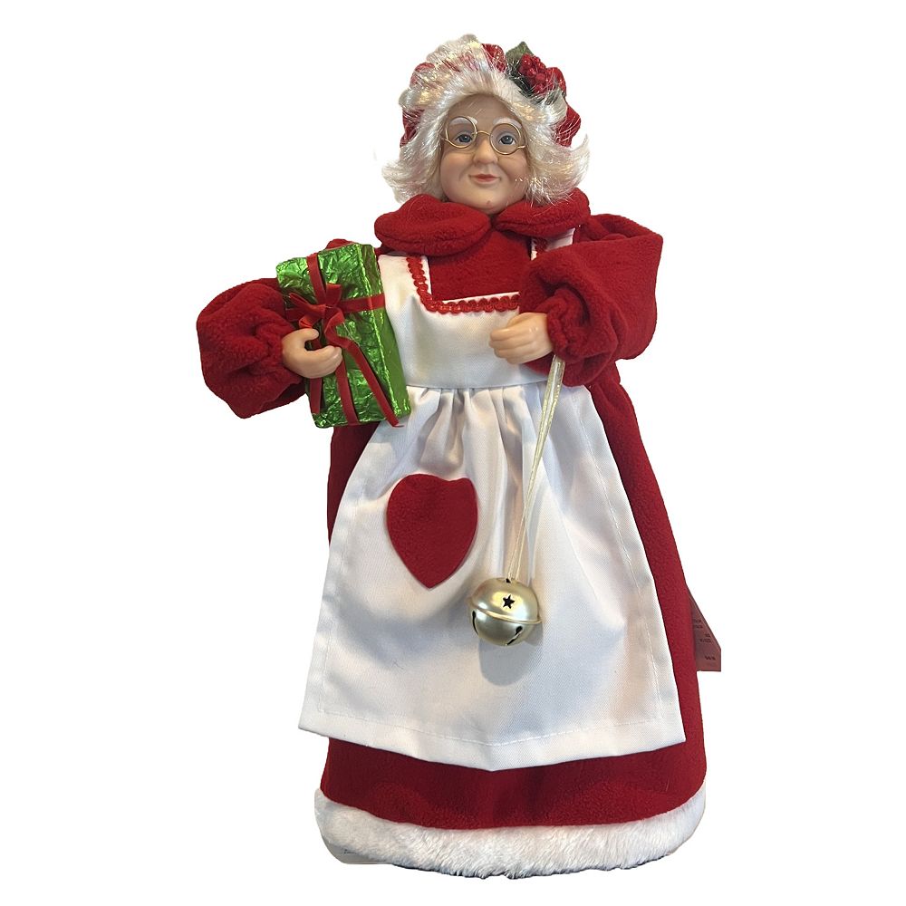 Mrs. Claus with Apron & Bell Christmas Ornament