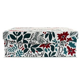 St. Nicholas Square® Large Holiday Paper Storage Box with Hinge
