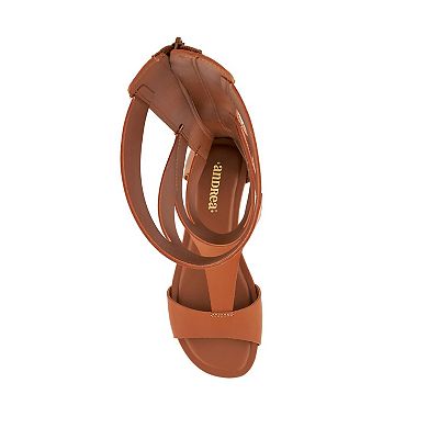 Andrea Tall Gladiator Sandals With Back Zipper 67926
