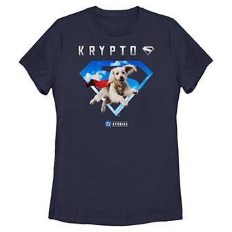 Juniors' DC Comics Superman Krypto In The Sky Graphic Tee