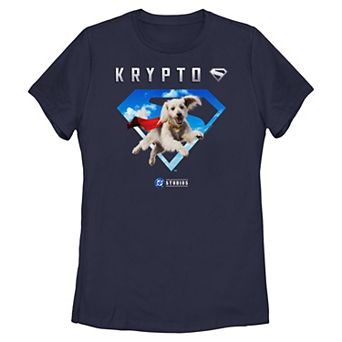 Juniors' DC Comics Superman Krypto In The Sky Graphic Tee