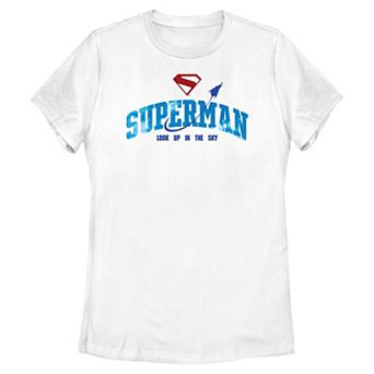 Juniors' DC Comics Superman Look Up In The Sky Graphic Tee