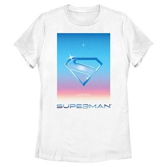 Juniors' DC Comics Superman Gradient Reflective Shield Graphic Tee
