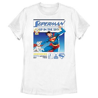 Juniors' DC Comics Superman Up In The Sky Krypto Best Friend Graphic Tee