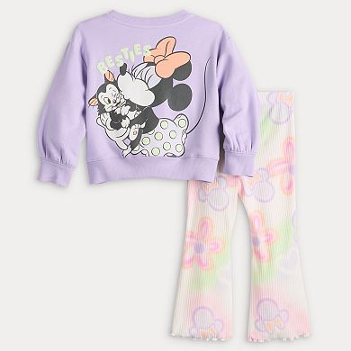 Baby & Toddler Jumping Beans® Disney's French Terry Crew Sweatshirt & Rib Flare Pant Set