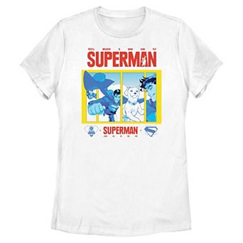 Juniors' DC Comics Superman And Krypto Poster Graphic Tee