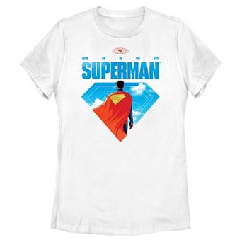 Juniors' DC Comics Superman And Shield Poster Graphic Graphic Tee