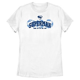 Juniors' DC Comics Superman Look Up In The Sky Graphic Tee