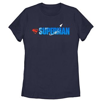 Juniors' DC Comics Superman Flying In The Clouds Graphic Tee