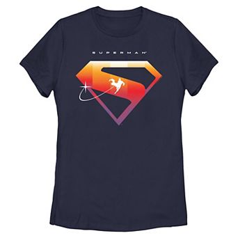 Juniors' DC Comics Superman Gradient Shield Logo Graphic Tee