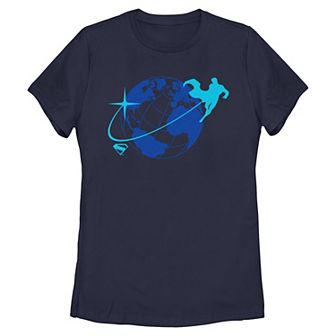 Juniors' DC Comics Superman Around The World Graphic Tee