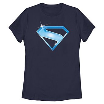 Juniors' DC Comics Superman Reflective Shield Graphic Tee