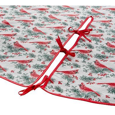 Discover Europe - Made in Spain Cardinal Print Christmas Tree Skirt