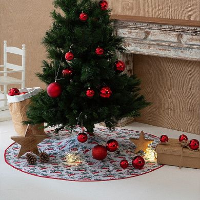 Discover Europe - Made in Spain Cardinal Print Christmas Tree Skirt