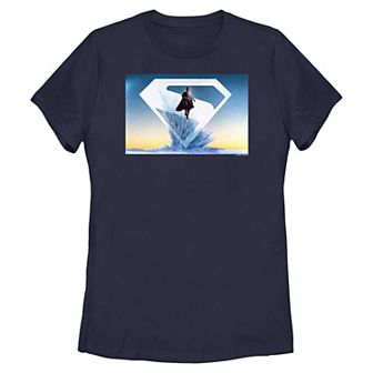 Juniors' DC Comics Superman Shield Fortress Of Solitude Graphic Tee