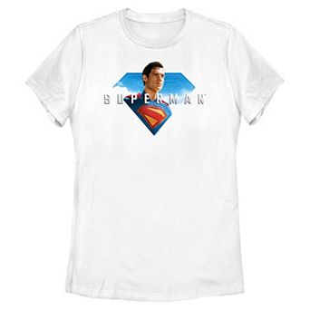 Juniors' DC Comics Superman Shield Poster Graphic Tee
