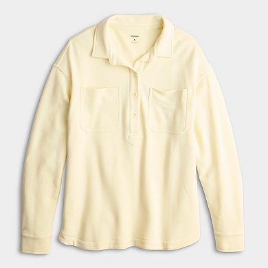 Women's Sonoma Goods For Life® French Terry Collared Pullover