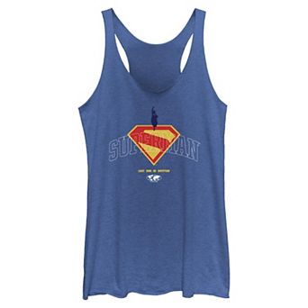 Juniors' DC Comics Superman Last Son Of Krypton Tri-Blend Racerback Tank Top