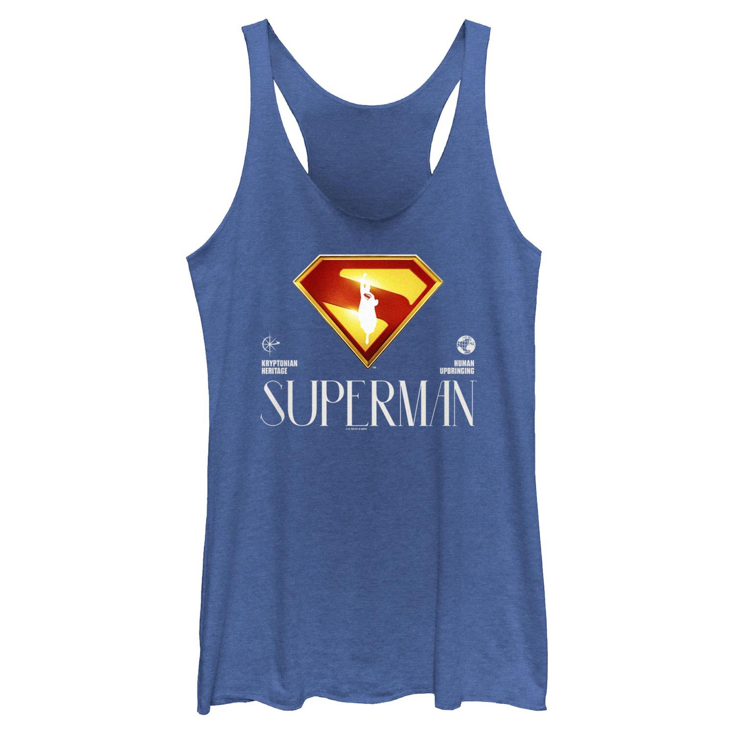 DC Comics Pigiama Donna Superman - Canotta E Pantaloncini, Logo Classico, Taglia 2XL - 2