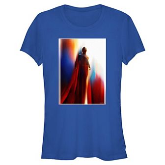 Juniors' DC Comics Superman Movie Art Fitted Graphic Tee