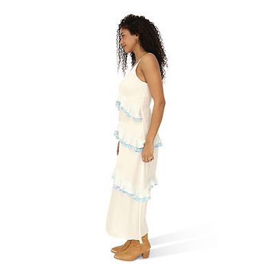 chinese dress ladies Double V-Neck Empire Waist Maxi Dress main image 1