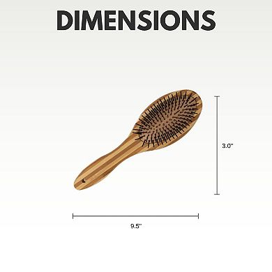 Country Living Dual-Sided Natural Wood Dog Brush - Ergonomic, Durable & Versatile