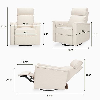 Namesake Power Glider Recliner with Power Headrest