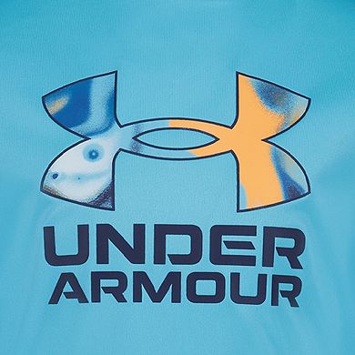 Boys 8-20 Under Armour 2-Piece Long Sleeve Rashguard & Swim Shorts Set