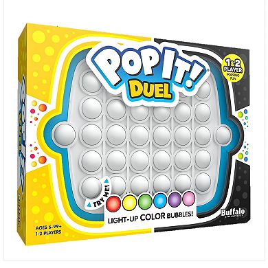 Buffalo Games Pop It Duel Light-Up Color Bubbles Game