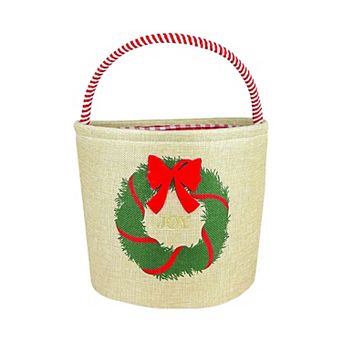 Merry and Bright Wreath Storage Bin with Handle