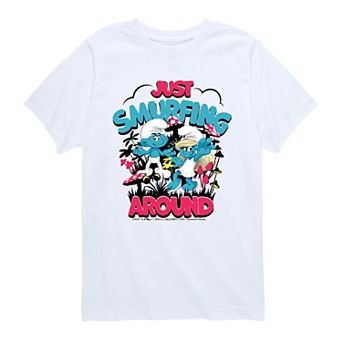 Boys 8-20 Smurfs Just Smurfing Around Graphic Tee