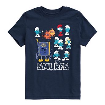 Boys 8-20 Smurfs Grid Graphic Tee
