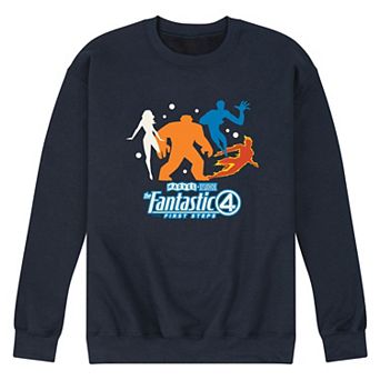 Men's Marvel The Fantastic Four First Steps Heroes Silhouette Crew Fleece Sweatshirt
