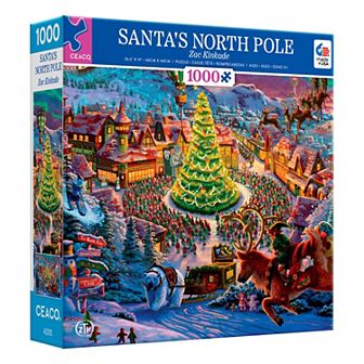 Ceaco Zac Kinkade Santa's North Pole 1000 pc Jigsaw Puzzle