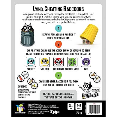 Ceaco Lying Cheating Raccoons Game