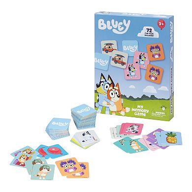 Bluey My Memory Game Tile Matching Game 72 Fun Tiles Included
