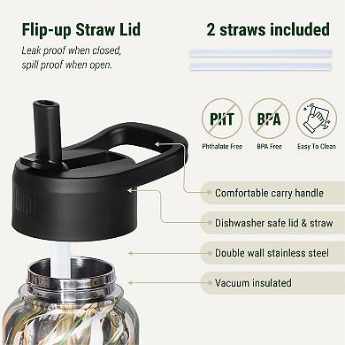 Mossy Oak Shadow Grass Habitat 32 oz Stainless Steel Water Bottle